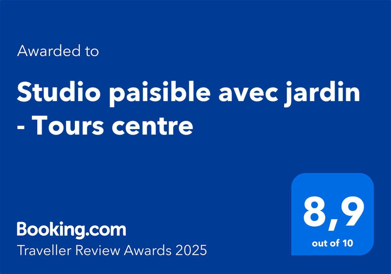 Studio Paisible Avec Jardin - Tours Centre Dış mekan fotoğraf